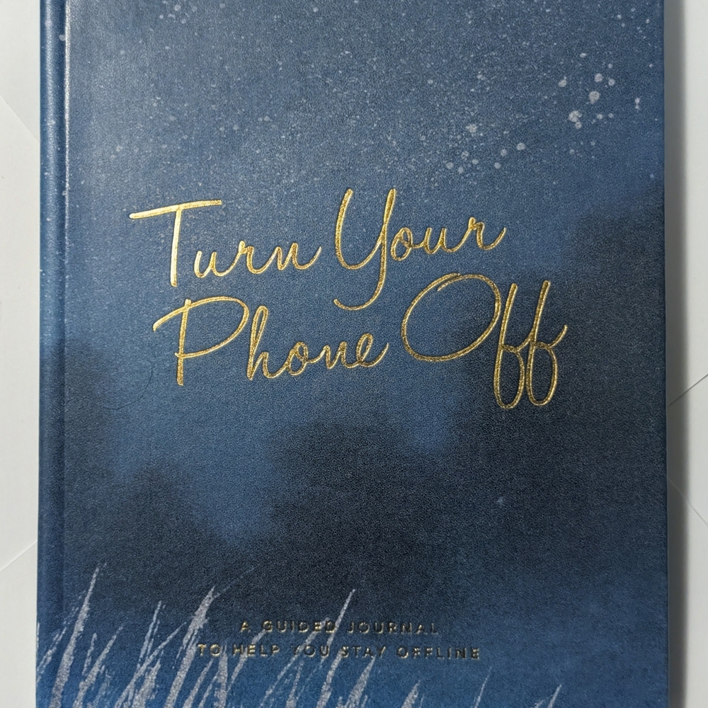 Turn Your Phone Off - Navy Blue Guided Journal